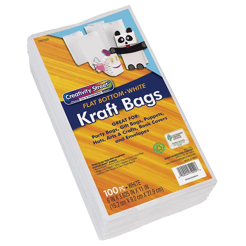 #28635 RAINBOW BAGS 100 WHITE 6X11