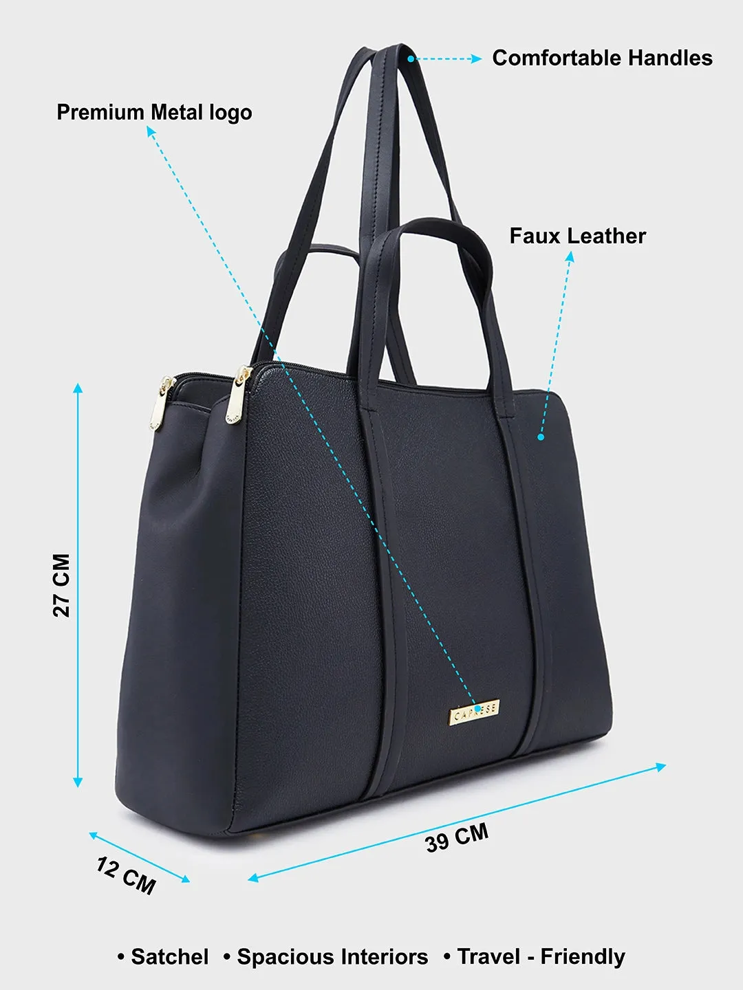 Caprese Jamie Satchel Medium Black