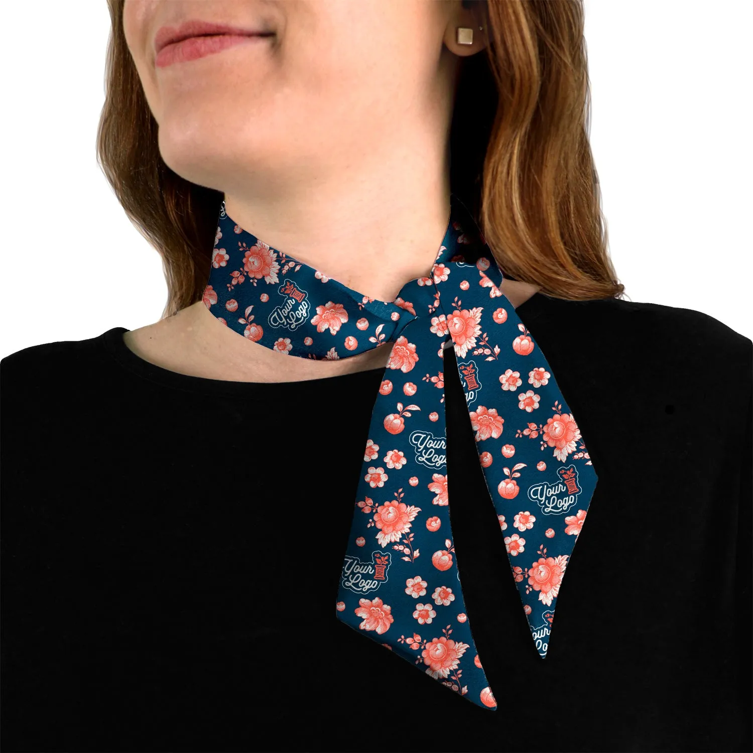 Custom Vintage Blossom 2 Logo Hair Scarf