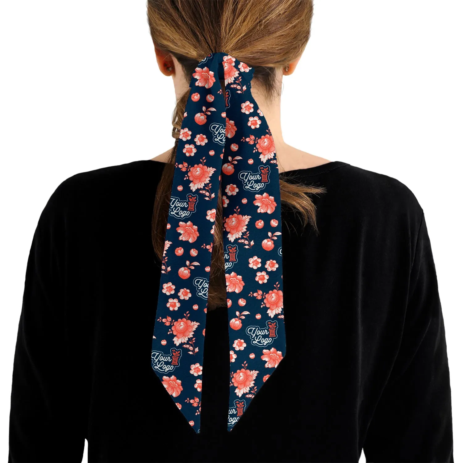 Custom Vintage Blossom 2 Logo Hair Scarf