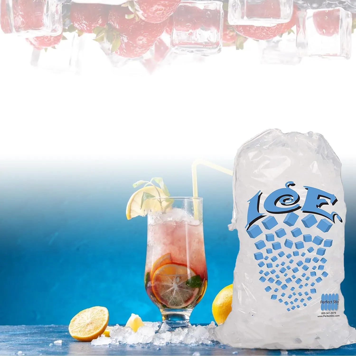 Ice Bags With Drawstring 5 lb