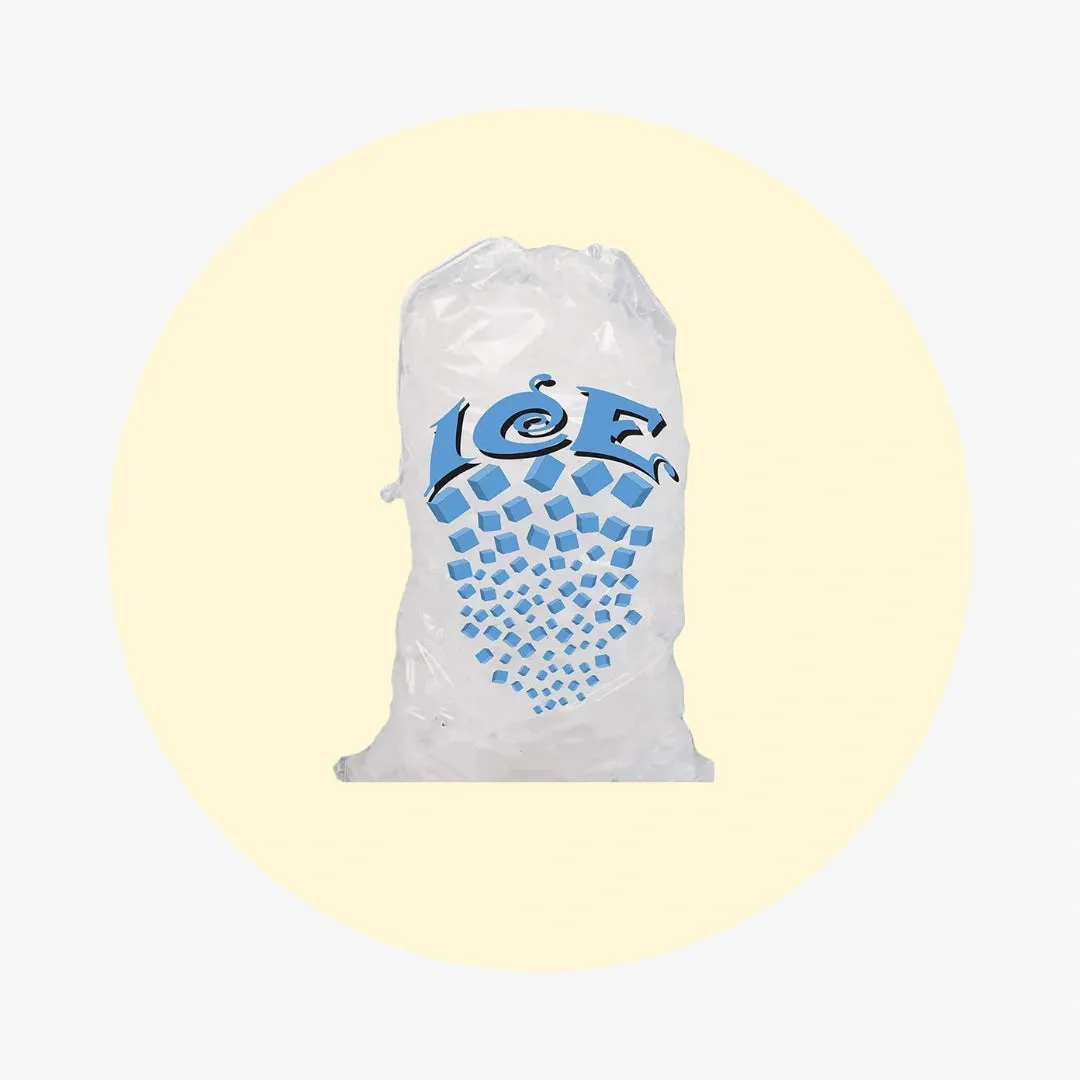Ice Bags With Drawstring 5 lb