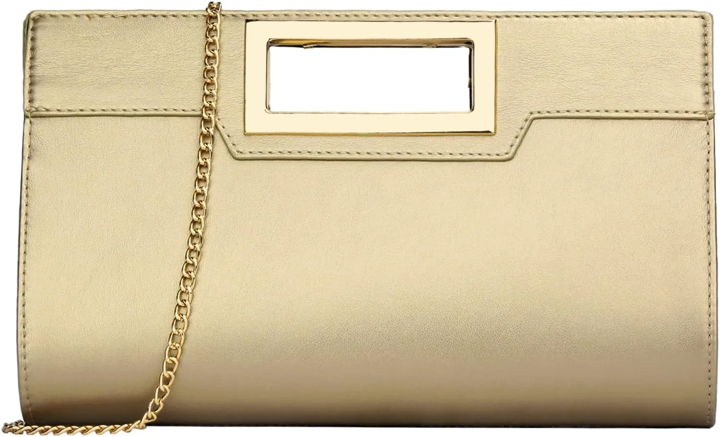 KKXIU Women Clutch Purse Elegant Pleated Evening Bag for Wedding Prom Bridal with Chain Strap