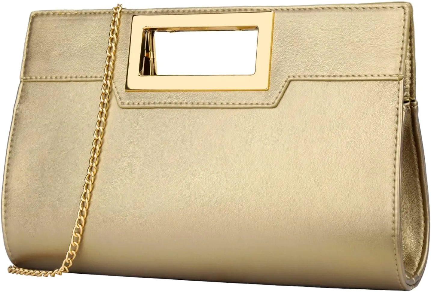 KKXIU Women Clutch Purse Elegant Pleated Evening Bag for Wedding Prom Bridal with Chain Strap