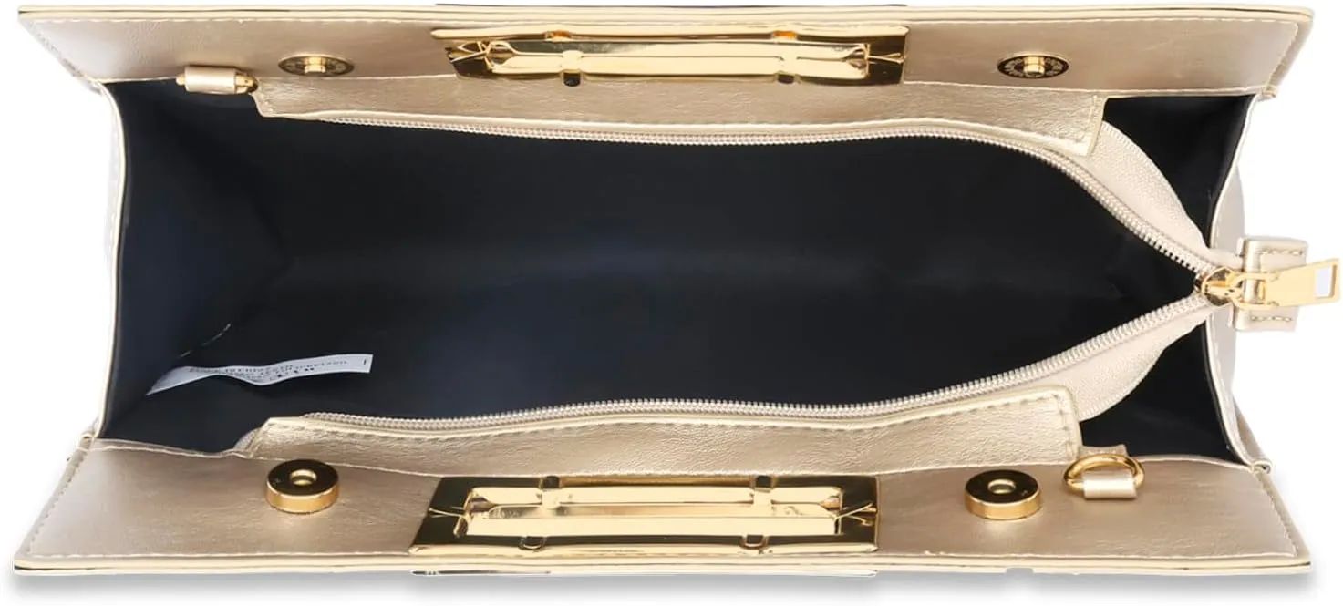 KKXIU Women Clutch Purse Elegant Pleated Evening Bag for Wedding Prom Bridal with Chain Strap