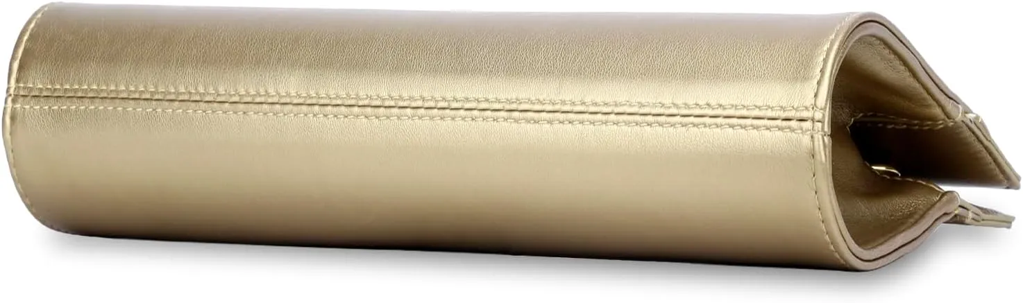 KKXIU Women Clutch Purse Elegant Pleated Evening Bag for Wedding Prom Bridal with Chain Strap