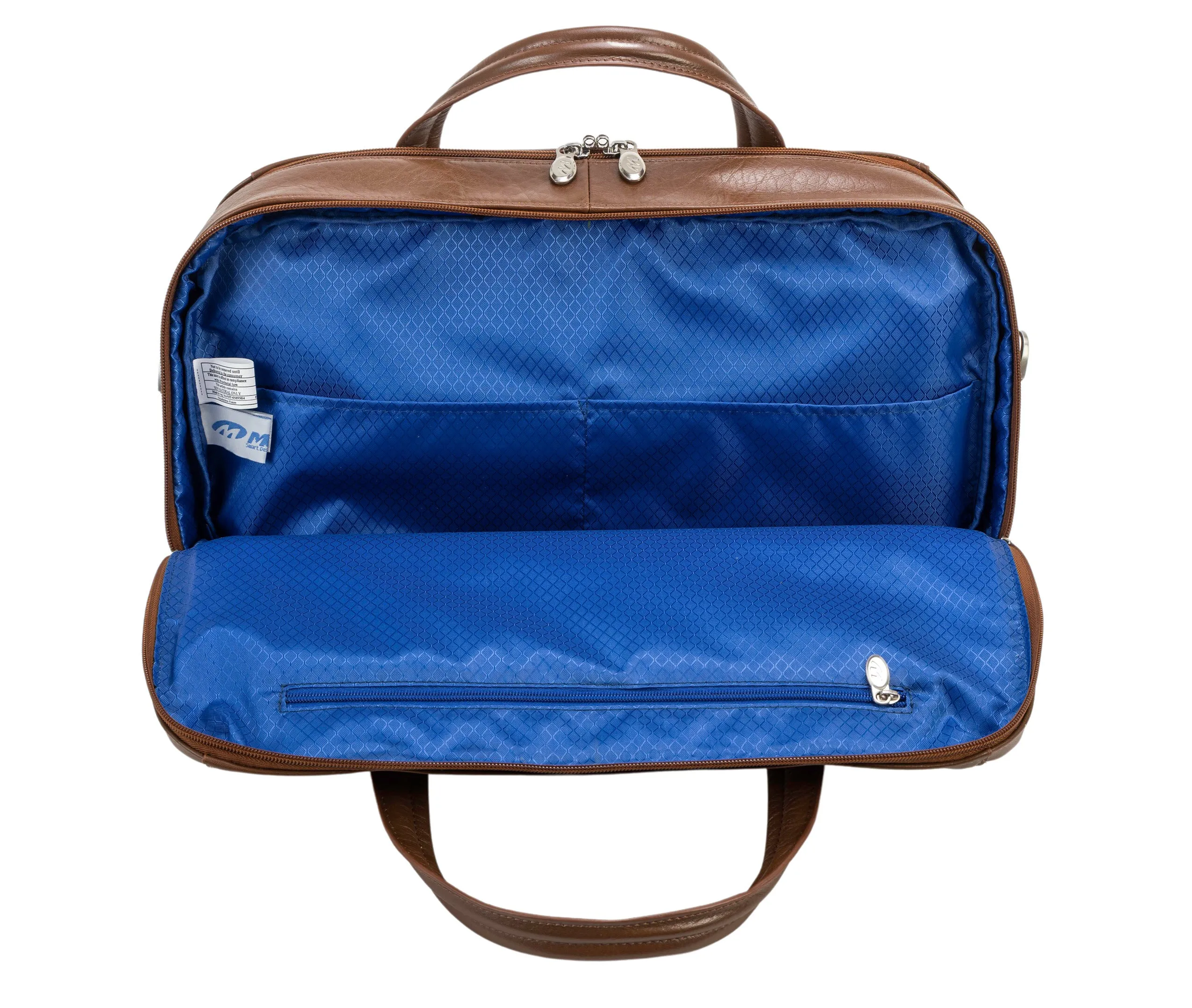 McKlein HARPSWELL 17" Leather Dual Compartment Laptop Briefcase