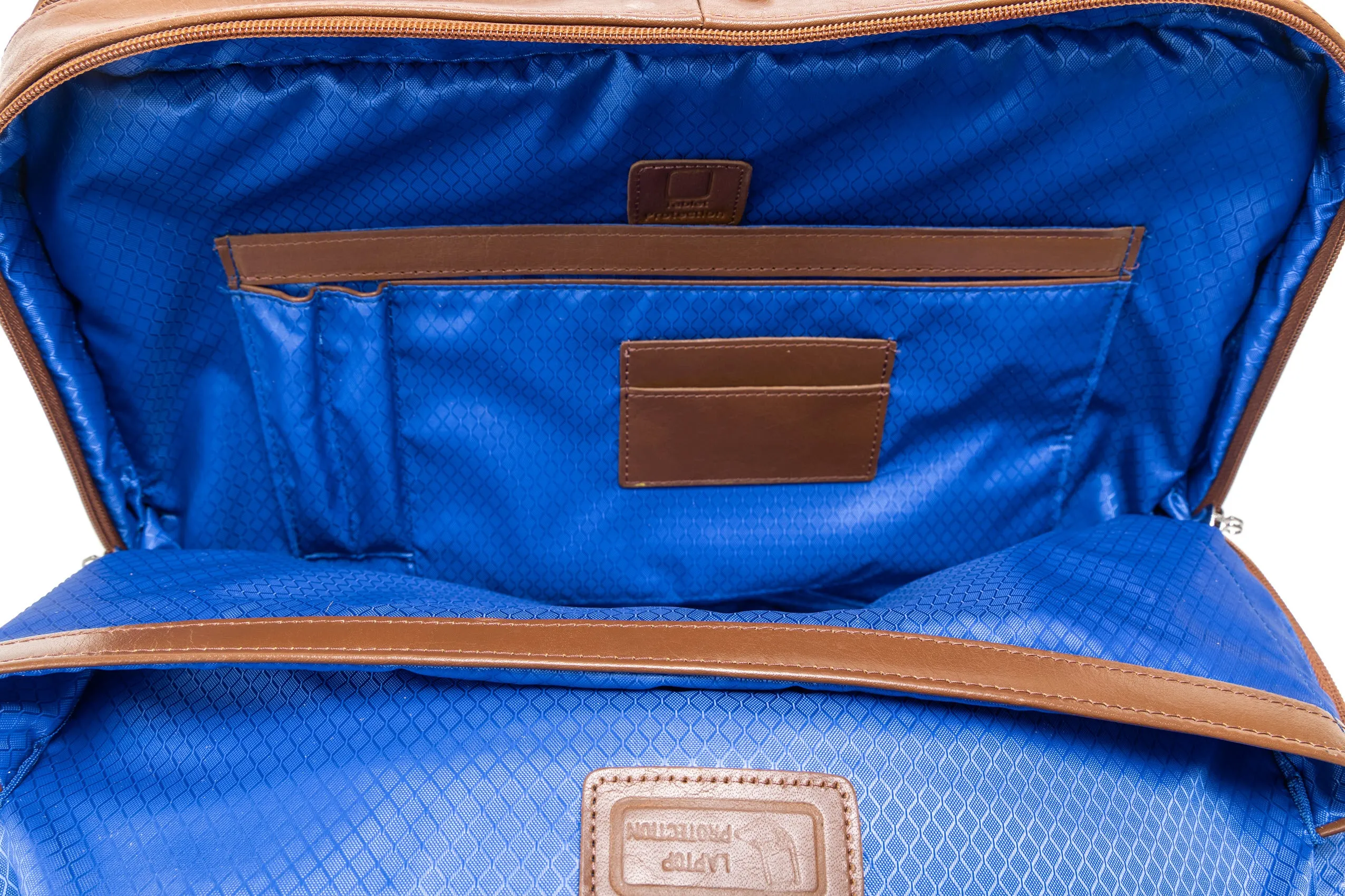 McKlein HARPSWELL 17" Leather Dual Compartment Laptop Briefcase