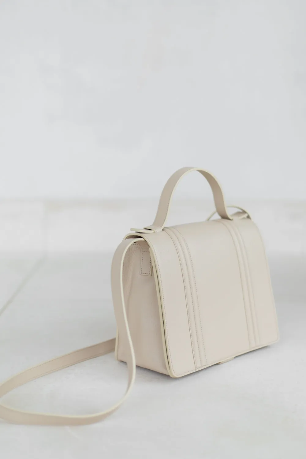 Mini Briefcase Doublé | Sand Structured