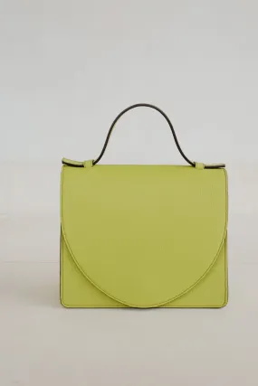 Mini Briefcase | Stitched Lime / Ebony Structured