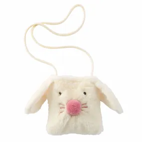 MUD Plush Bunny Purse in Pink or White