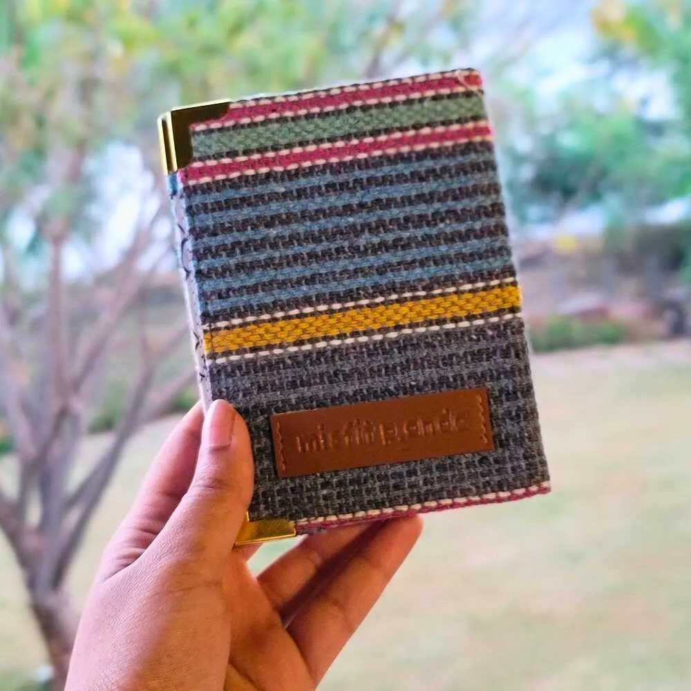 Multicolored Stripe Passport Holder | Stylish Travel Essential | Durable