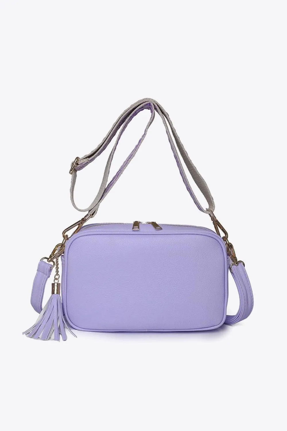 Vegan Leather Tassel Crossbody Bag
