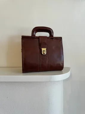 Vintage Leather Petite Briefcase