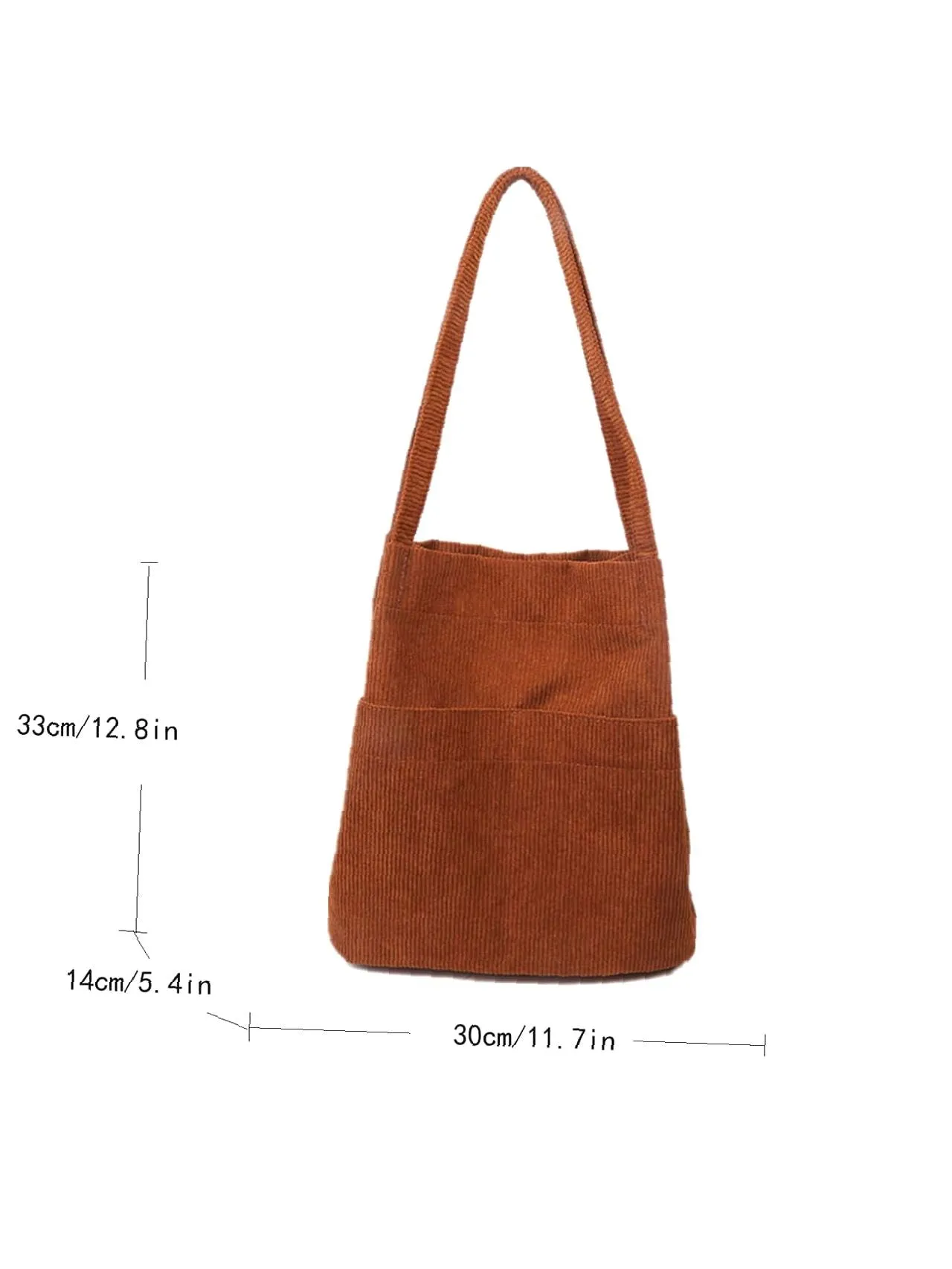 Vvsha Minimalist Corduroy Tote Bag   Women Tote Bags