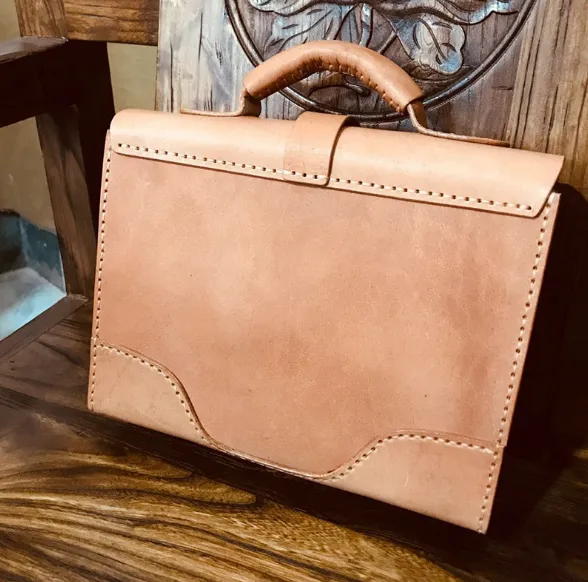 YAAGLE Women British Style Genuine Leather Briefcase Handbag YGY073